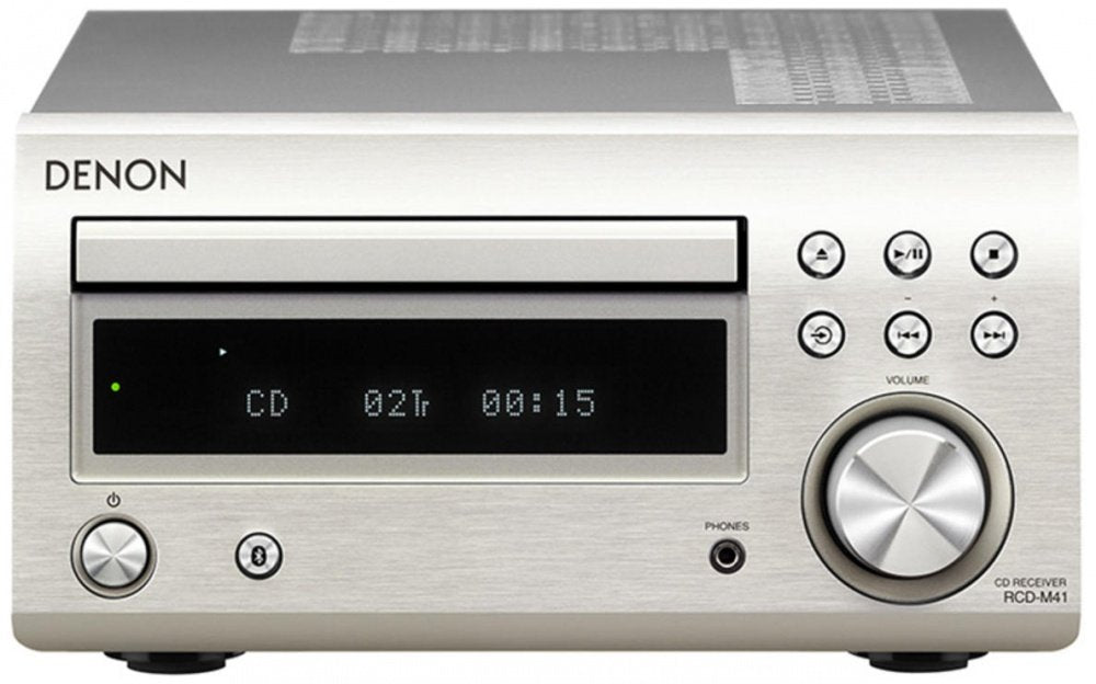 Denon RCD-M41 mini hifi ezüst színben