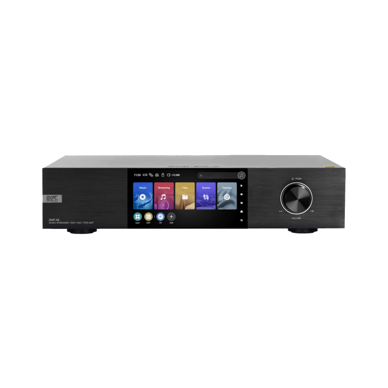 Eversolo DMP-A8 streamer, D/A konverter, fekete