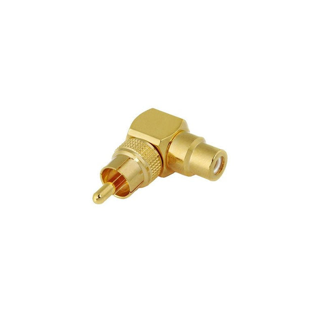ExpertLine  RP-57G Derékszögű aranyozott RCA toldó.