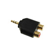 Expertline AA-664G Aranyozott 3.5mm jack 2db RCA csatlakozó adapter