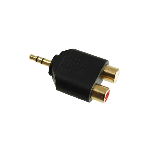 Expertline AA-664G Aranyozott 3.5mm jack 2db RCA csatlakozó adapter