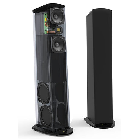 GoldenEar Triton Five álló hangfal, lakk fekete