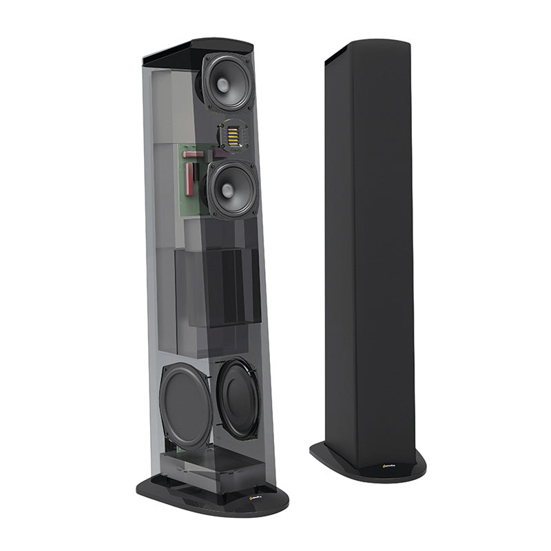 GoldenEar Triton Seven álló hangfal, lakk fekete