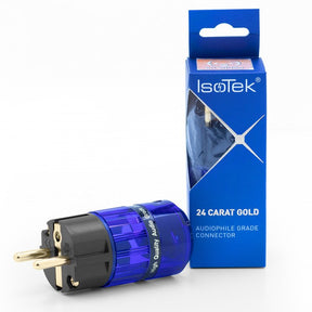 IsoTek 24ct gold Schuko csatlakozó, villásdugó