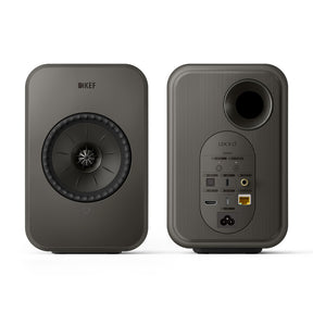 KEF LSX II LT wireless aktív állványos hangfal, grafitszürke