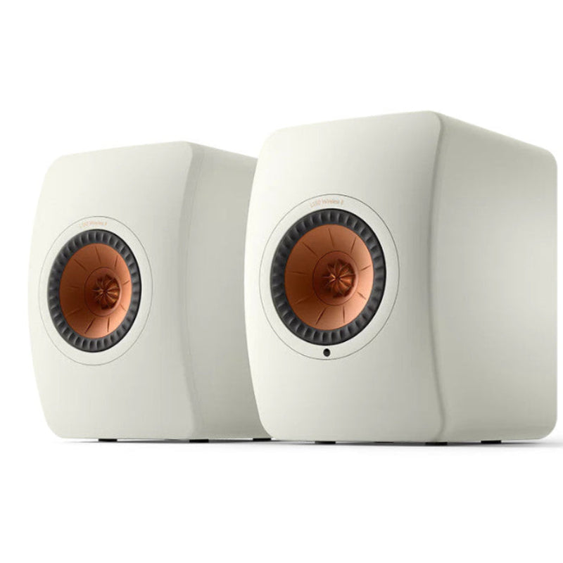 KEF LS50  wireless II állványos hangfal, fehér színben
