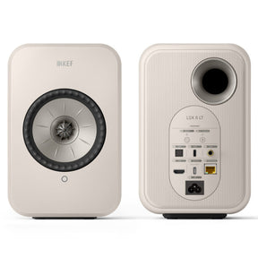 KEF LSX II LT wireless aktív állványos hangfal, kőfehér
