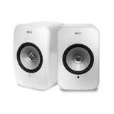 KEF LSX II wireless, aktív állványos hangfal, fehér színben