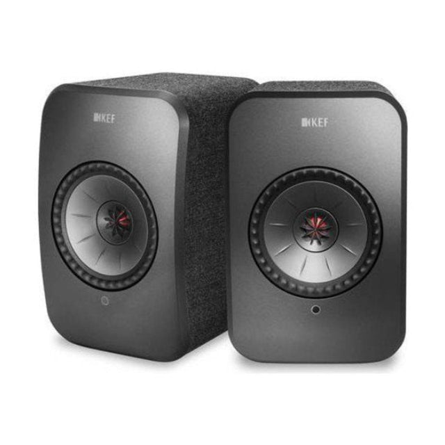 KEF LSX II wireless, aktív állványos hangfal fekete színben