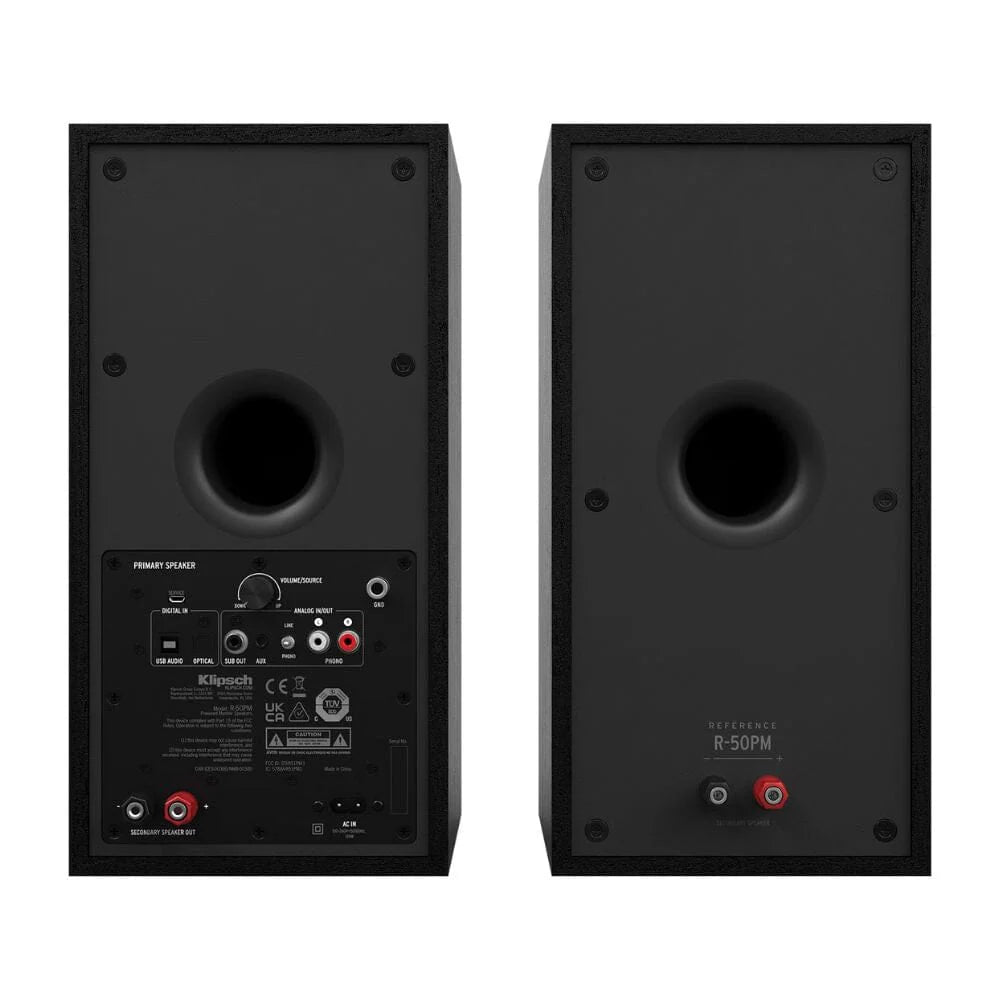 KLIPSCH R-50PM aktív polcsugárzó pár, fekete