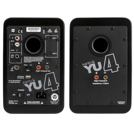 Kanto Audio YU4 Aktív Bluetooth hangfal , matt fekete - 2