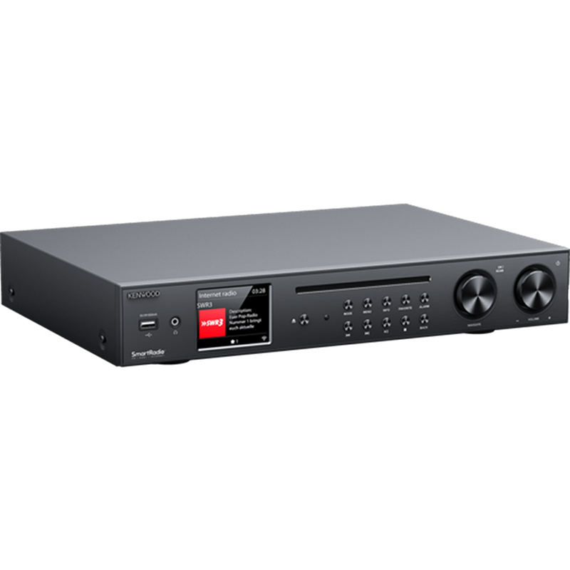Kenwood KRW-8000SCD-B Mini hifi rendszer okos funkciókkal, fekete színben