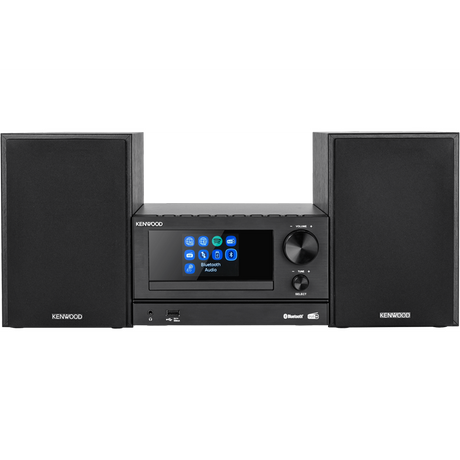 Kenwood M-7000S-S Mini hifi rendszer okos funkciókkal, fekete színben
