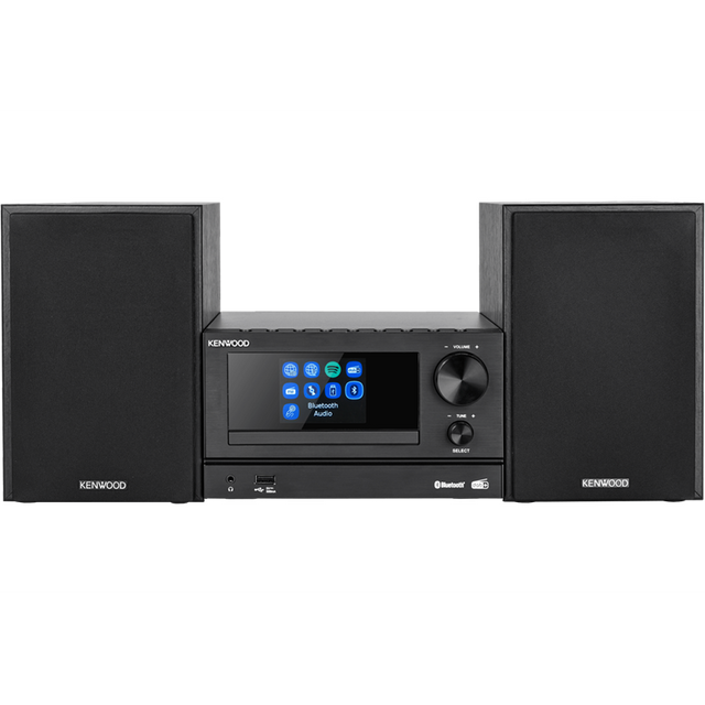 Kenwood M-7000S-S Mini hifi rendszer okos funkciókkal, fekete színben