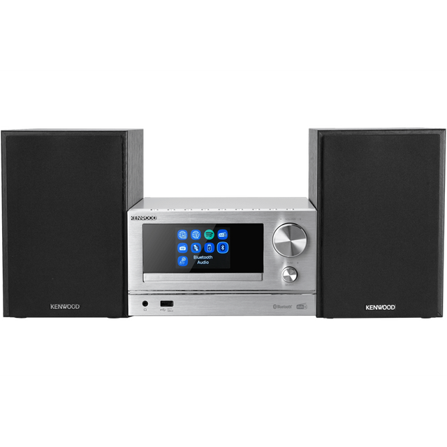 Kenwood M-7000S-S Mini hifi rendszer okos funkciókkal, ezüst színben