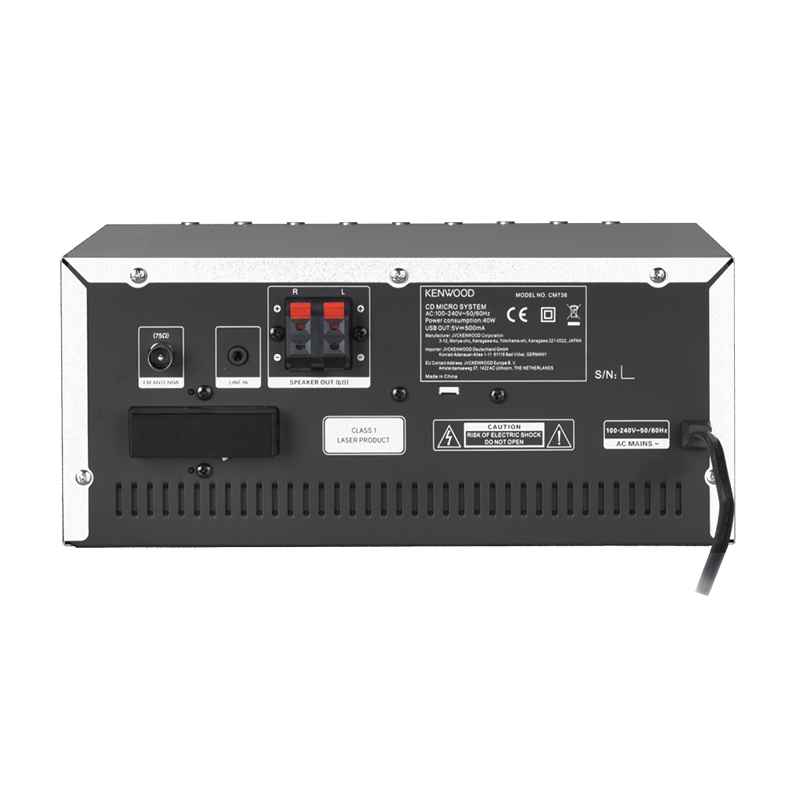 Kenwood M-9000S-S Mini hifi rendszer okos funkciókkal, ezüst színben - 2