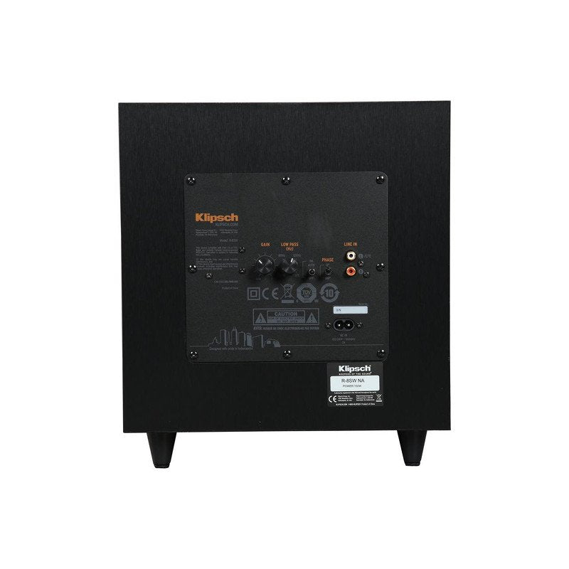 Klipsch R-8SW aktív mélysugárzó, fekete - 2