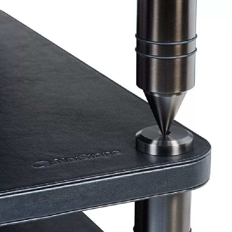 NorStone Como Base HI-FI állvány , fekete bőr - 4