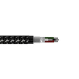 NorStone Jura USB A-B ezüstözött összekötő kábel  0,75m - 3