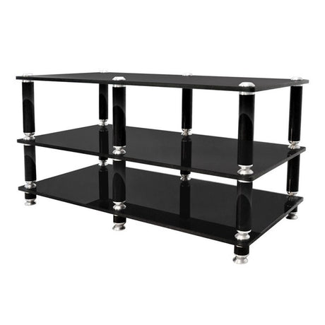 Norstone Stabbl AV TV  hifi állvány, fekete színben