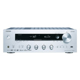 Onkyo TX-8270 DAB + hálózatképes sztereó rádióerősítő, ezüst színben