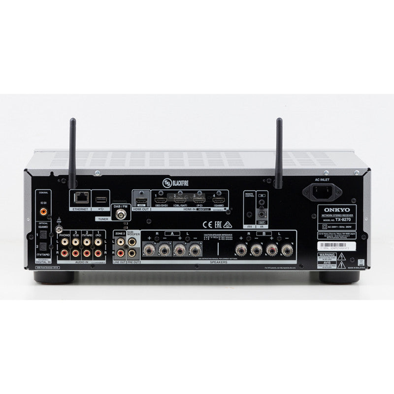 Onkyo TX-8270 DAB + hálózatképes sztereó rádióerősítő, ezüst színben - 2