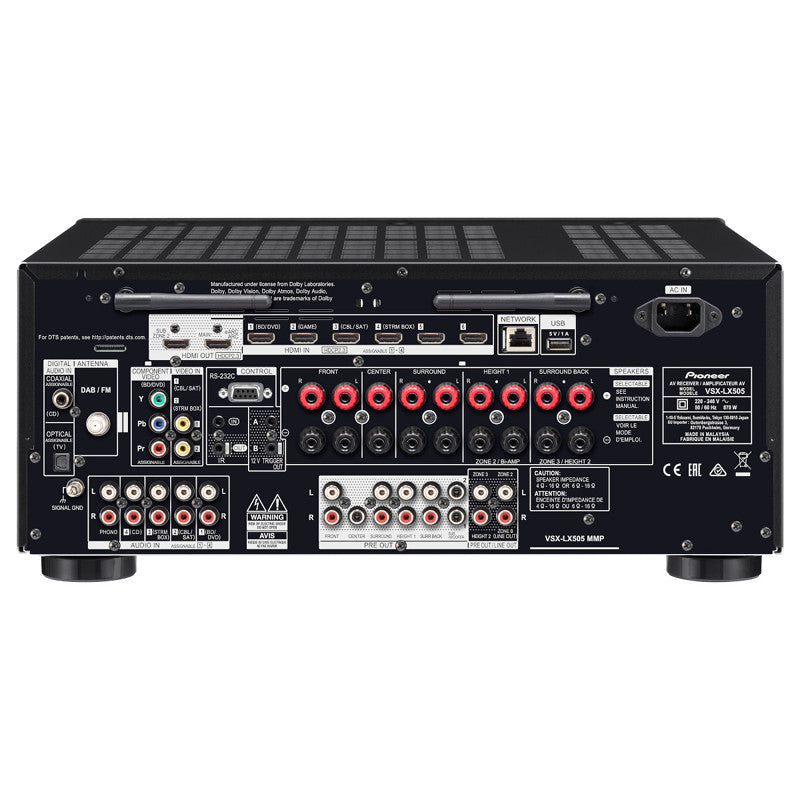 Pioneer VSX-LX505 9.2 csatornás házimozi rádióerősítő, ezüst - 3