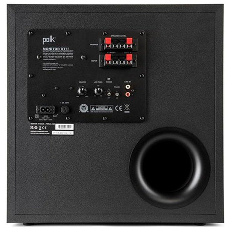 Polk Audio Monitor XT12 SUB mélyláda, fekete színben - 3