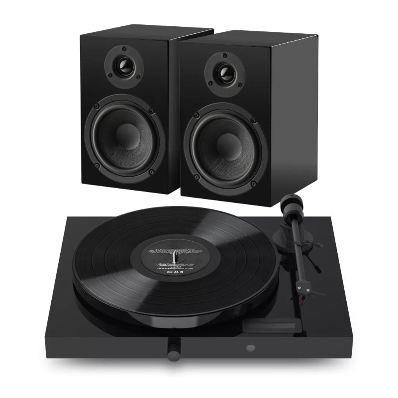 Pro-Ject Juke Box E1 HiFi Szett, lakk fekete