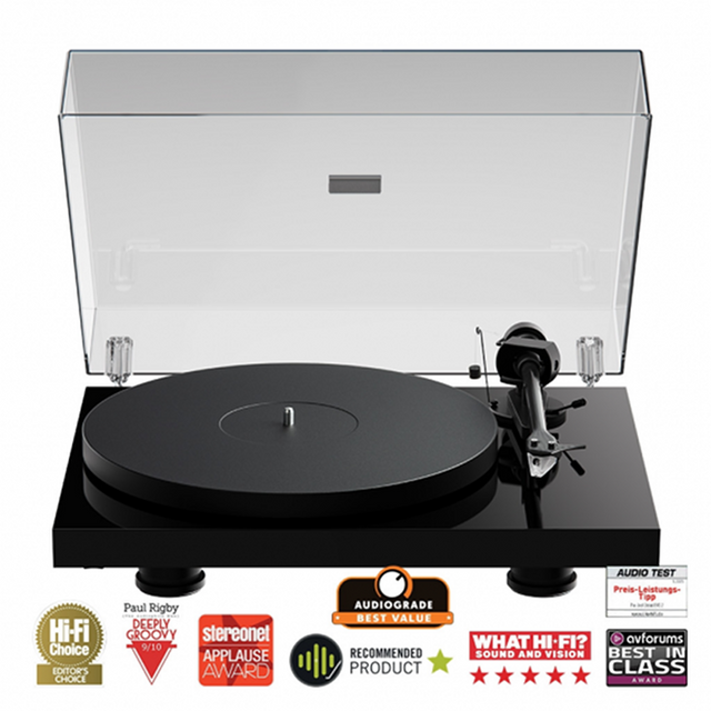 Pro-Ject Debut EVO 2  audiofil lemezjátszó, lakk fekete