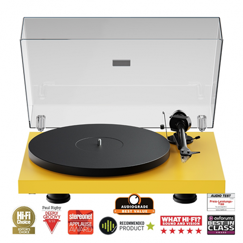 Pro-Ject Debut EVO 2  audiofil lemezjátszó, sárga