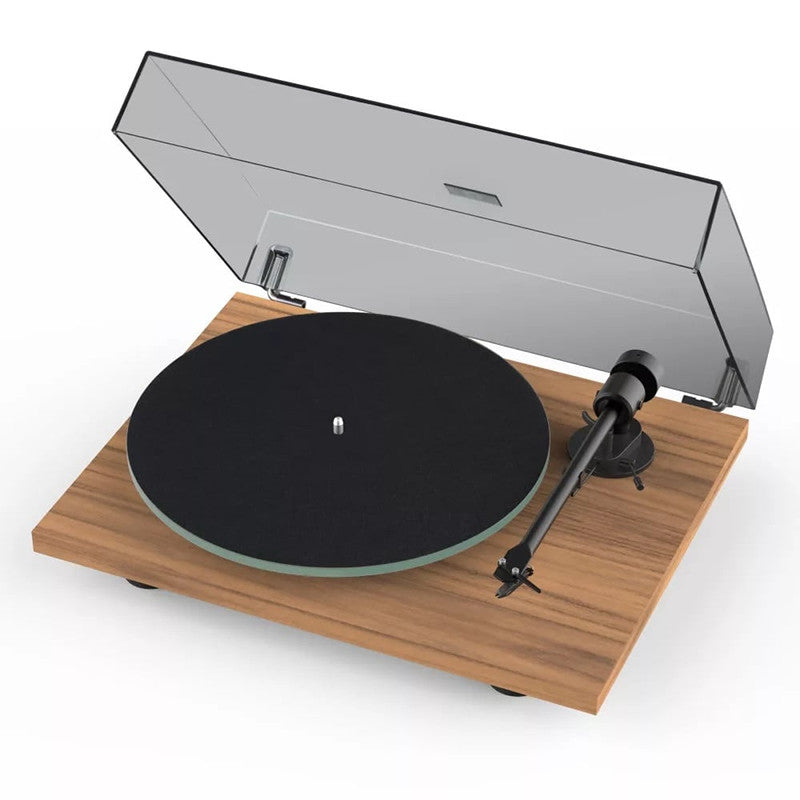 Pro-Ject T1 EVO BT  lemezjátszó Ortofon OM10 hangszedővel, dió Dió