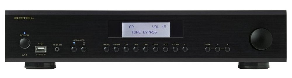 Rotel A14MKII integrált sztereó erősítő és D/A konverter, fekete színben