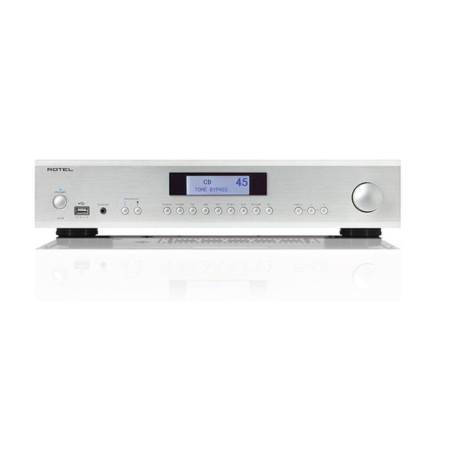 Rotel A14MKII integrált sztereó erősítő és D/A konverter, ezüst színben - 2
