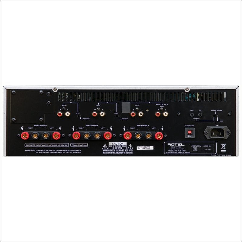 Rotel RMB-1506 6 csatornás végerősítő, ezüst színben - 3