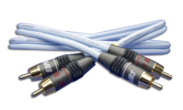 Supra Dual RCA-RCA analóg összekötő kábel 1m