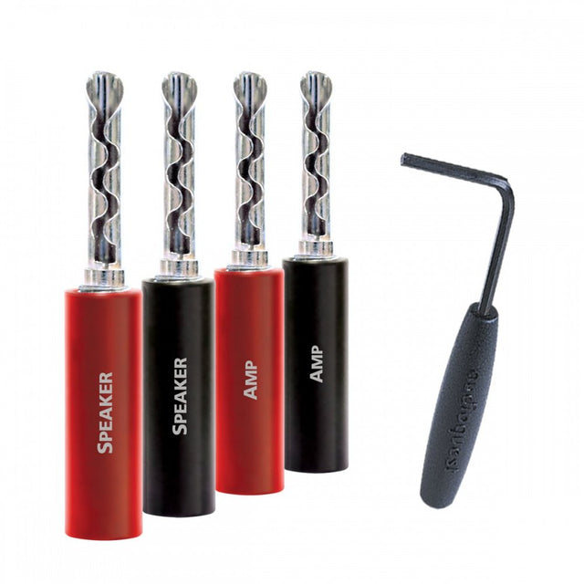 AudioQuest SureGrip 100G BFA  banándugó, ezüstözött
