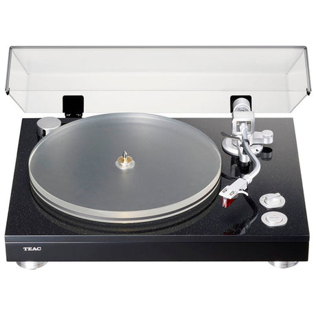 TEAC TN-5BB-M/B  Szíjhatású  lemezjátszó XLR kimenettel, fekete