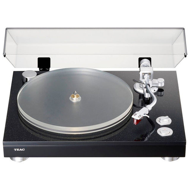 TEAC TN-5BB-M/B  Szíjhatású  lemezjátszó XLR kimenettel, fekete