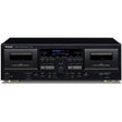 TEAC W-1200 dupla kazettás deck, fekete színben