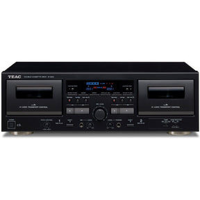 TEAC W-1200 dupla kazettás deck, fekete színben