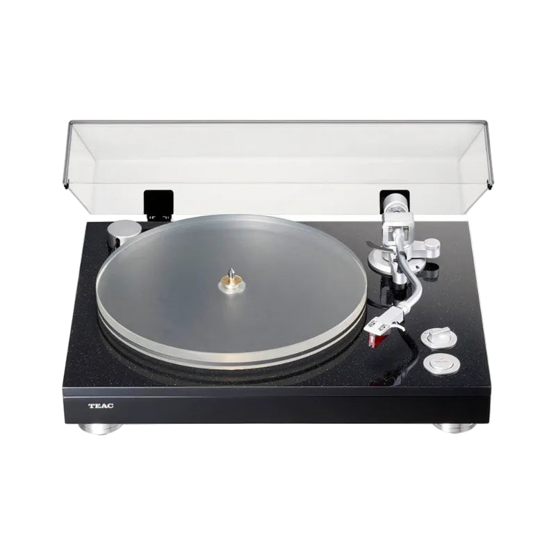 TEAC TN-5BB-M/B  Szíjhatású  lemezjátszó XLR kimenettel, fekete