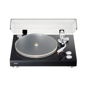 TEAC TN-5BB-M/B  Szíjhatású  lemezjátszó XLR kimenettel, fekete