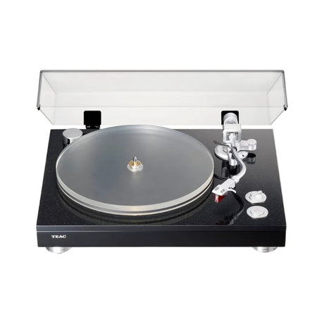 TEAC TN-5BB-M/B  Szíjhatású  lemezjátszó XLR kimenettel, fekete