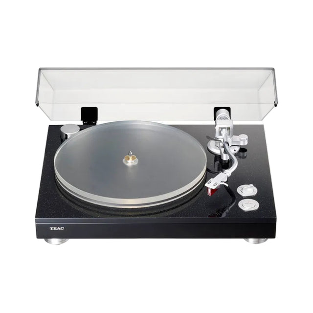 TEAC TN-5BB-M/B  Szíjhatású  lemezjátszó XLR kimenettel, fekete