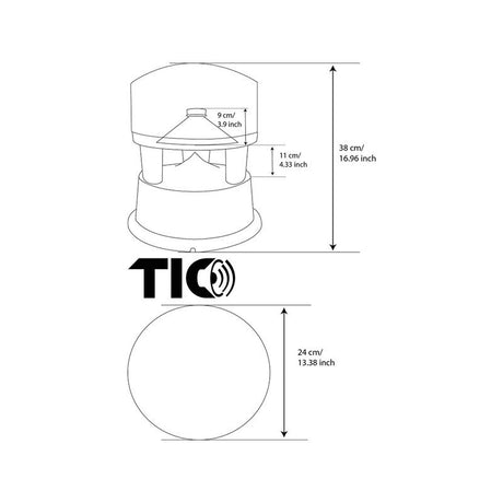 TIC Audio B03 omni direkcionális, kültéri hangsugárzó - 3