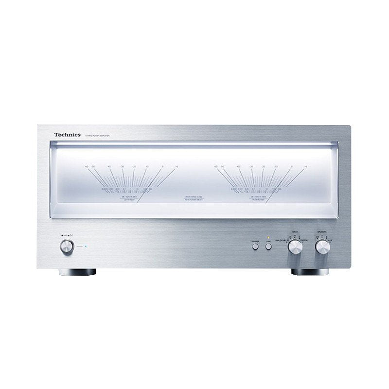 Technics SE-R1 sztereó végerősítő, ezüst színben