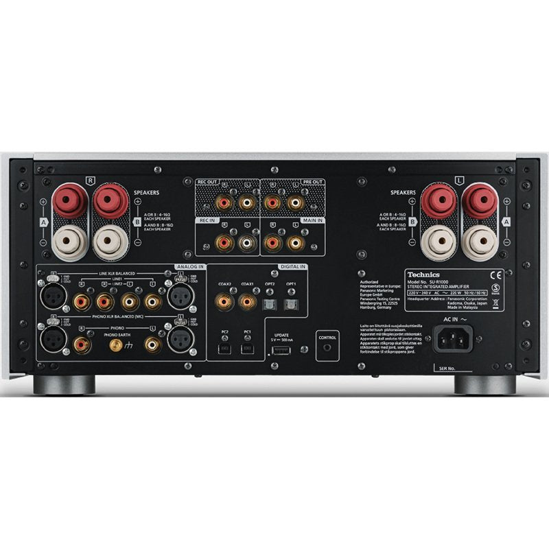Technics SU-R1000E-S sztereó integrált erősítő, ezüst színben - 2