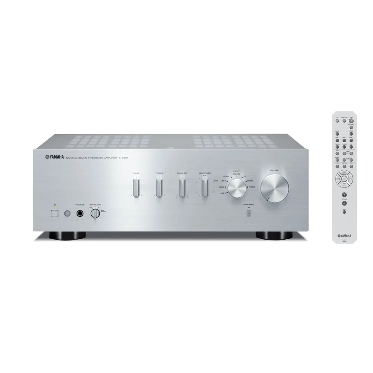 Yamaha A-S301 sztereó erősítő, ezüst Ezüst