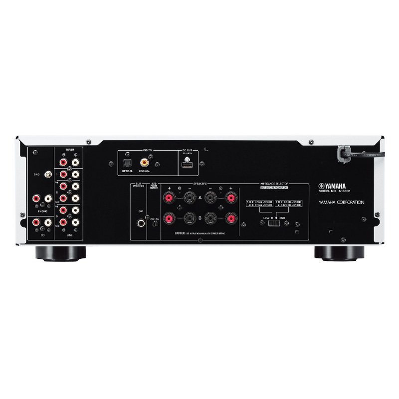 Yamaha A-S301 sztereó erősítő fekete színben. - 2